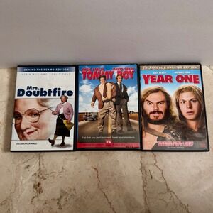 Mrs Doubtfire Tommy Boy Year One Comedy Movie DVD Lot Robin Williams Farley
